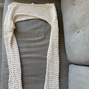 Selling long sleeve cropped see through sweater